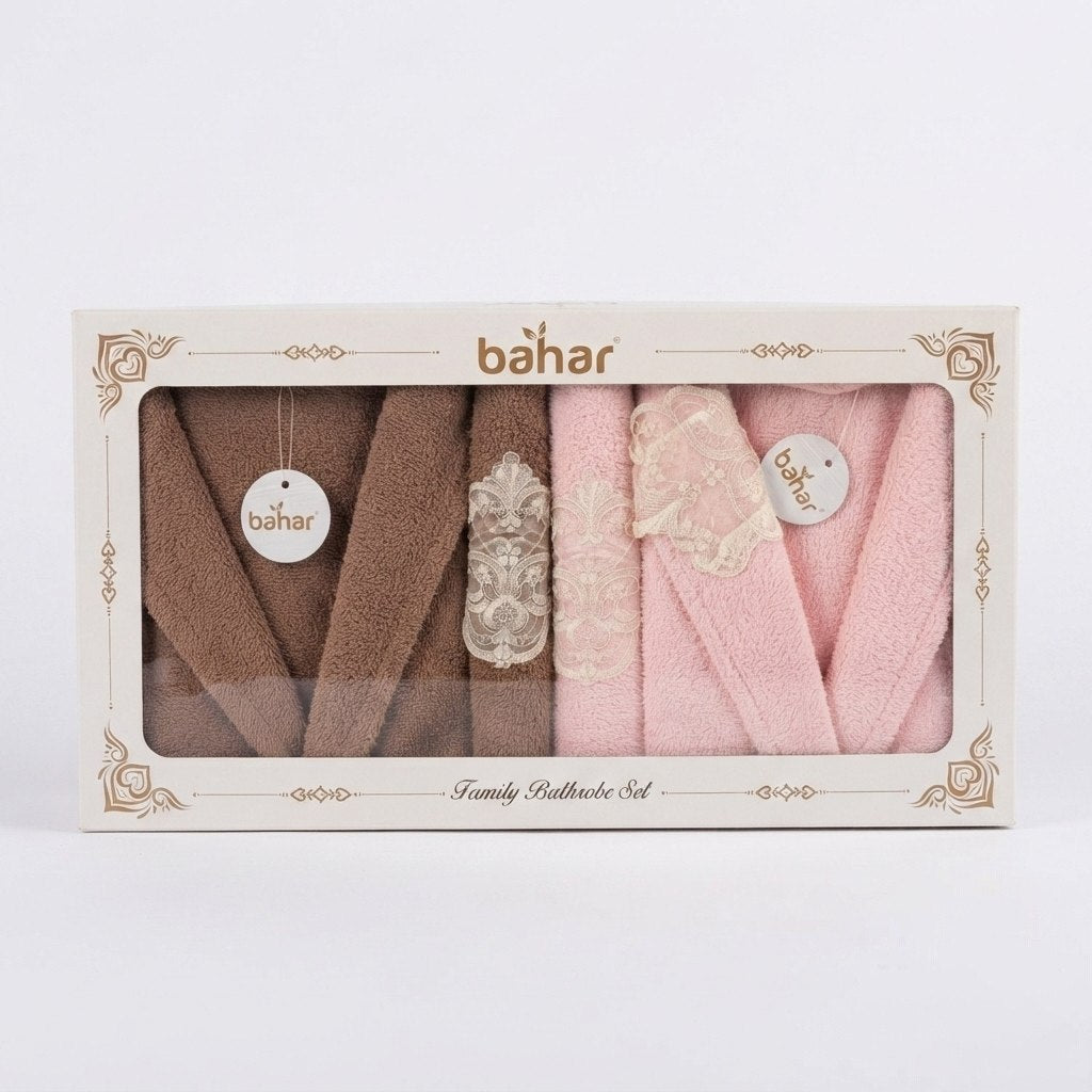 Bahar Classic Microfiber Bathrobe Set (4 pcs)