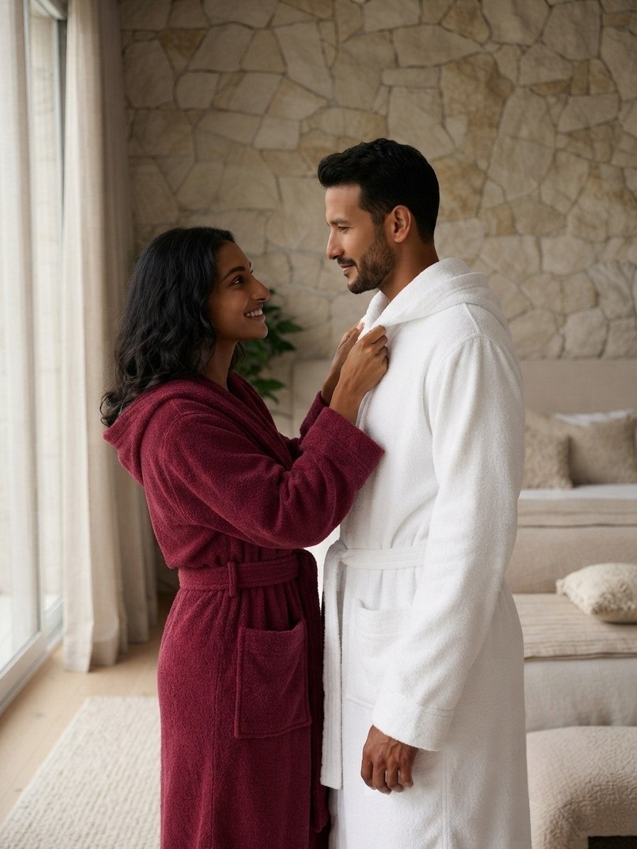 Burak Elegance Hooded Robe