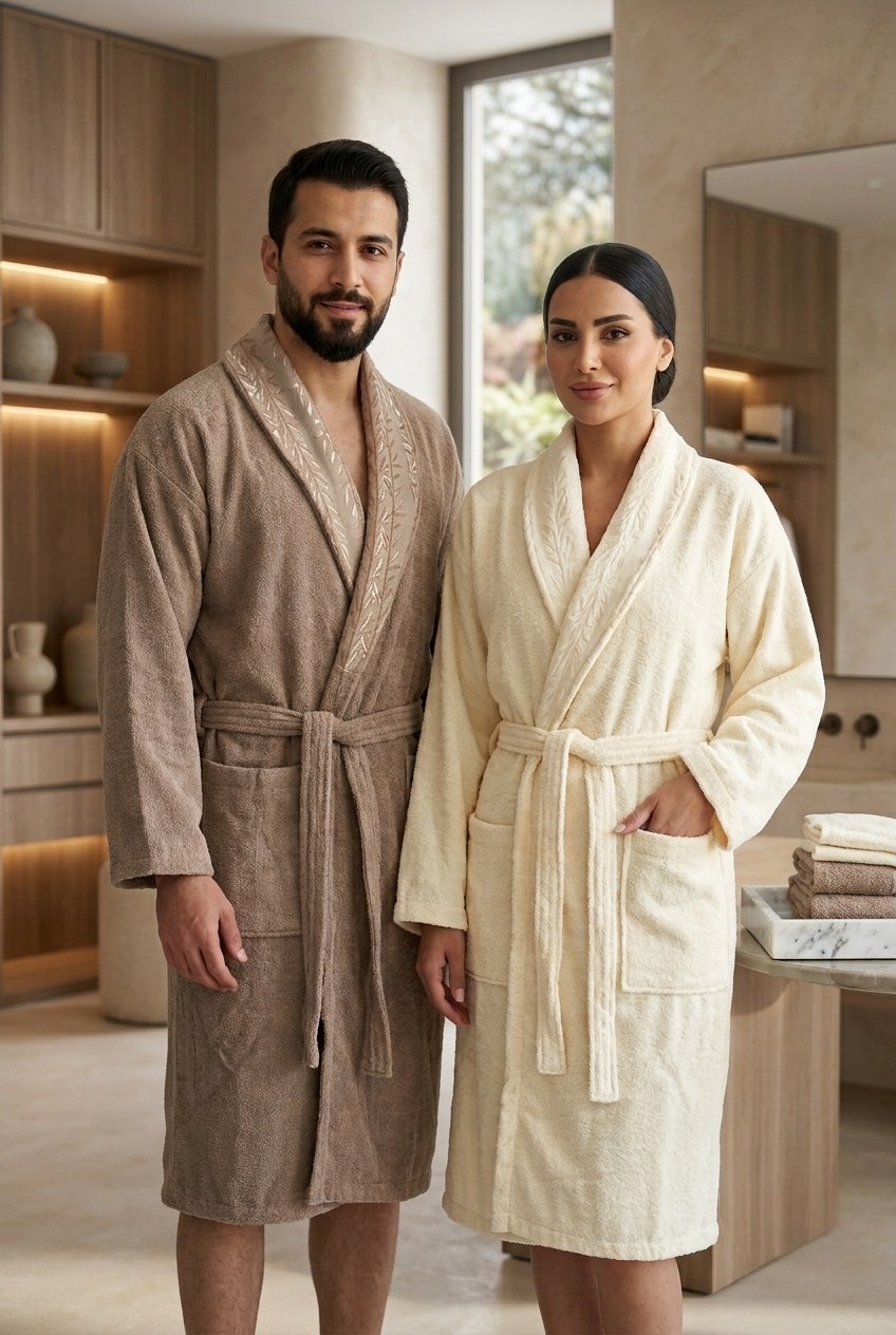 Bamboo Pattern Double Robe Set (6 pcs)