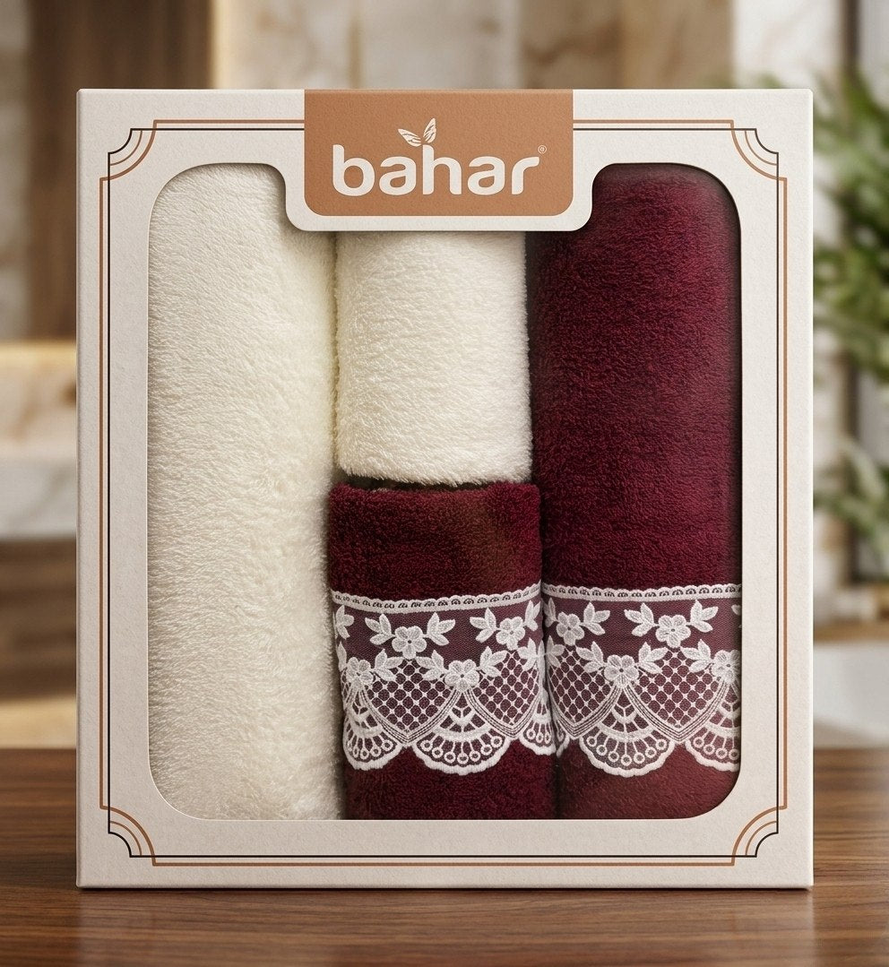 طقم بهار مناشف وبشاكير(4 قطع)